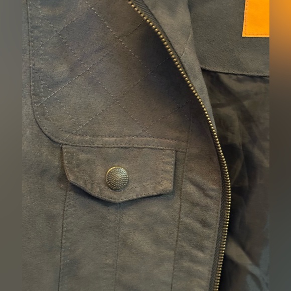 Faux suede light Jacket - Picture 3 of 10